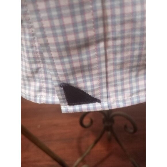 UNTUCKit Men's Shirt Large L Slim Fit Dalton Slim Fit Nylon Elastane Pink Blue - Picture 2 of 11